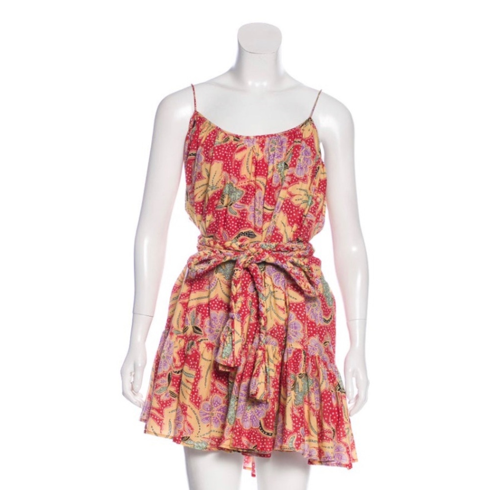 RHODE paisley mini dress